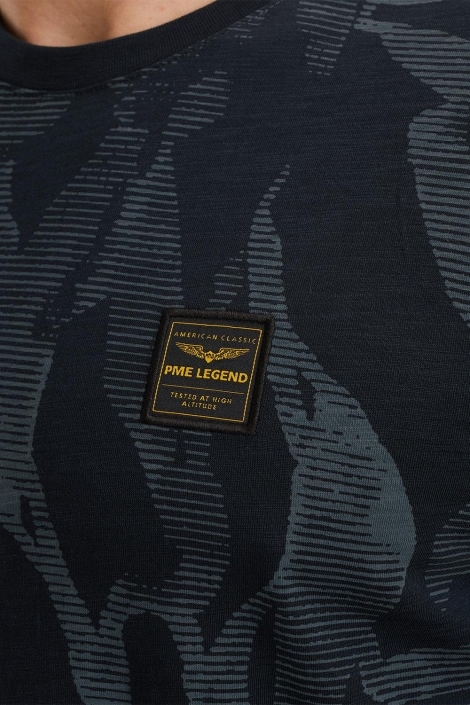 PME legend short sleeve r-neck slub jersey ao